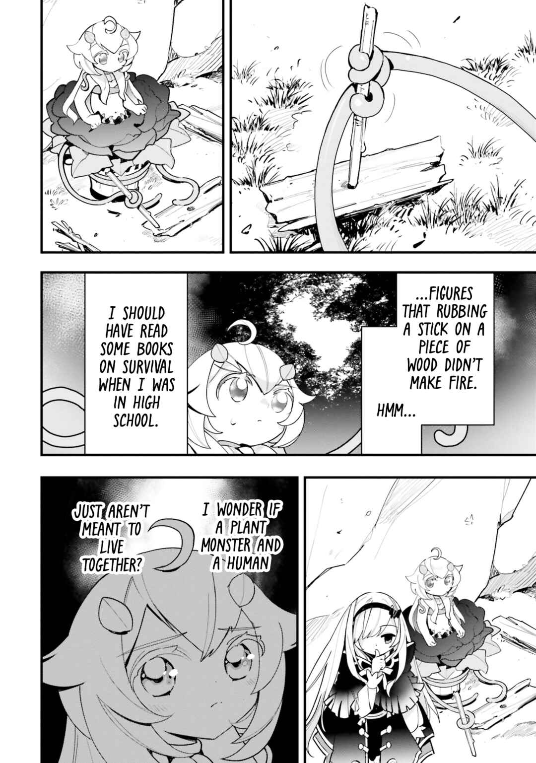 Shokubutsu Monster Musume Nikki: Seijo datta Watashi ga Uragirareta Hate ni Alraune ni Tensei Shite Shimatta node, kore kara wa Kougousei o Shinagara Shizuka ni Shokubutsu Life o Sugoshimasu Chapter 18 - Page 29