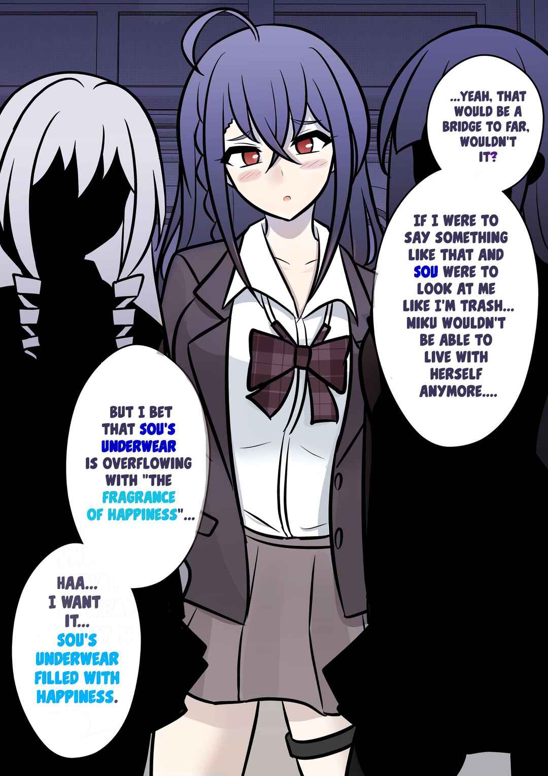 Danjo-hi 1:39 no Heikou Sekai wa Omoi no Hoka Futsuu (Fan Colored) Chapter 98 - Page 7