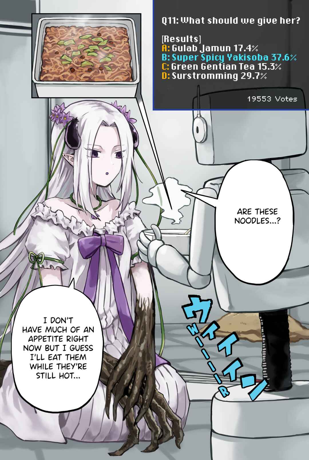 Raising an Eggplant Girl Using Online Polls Chapter 14 - Page 1