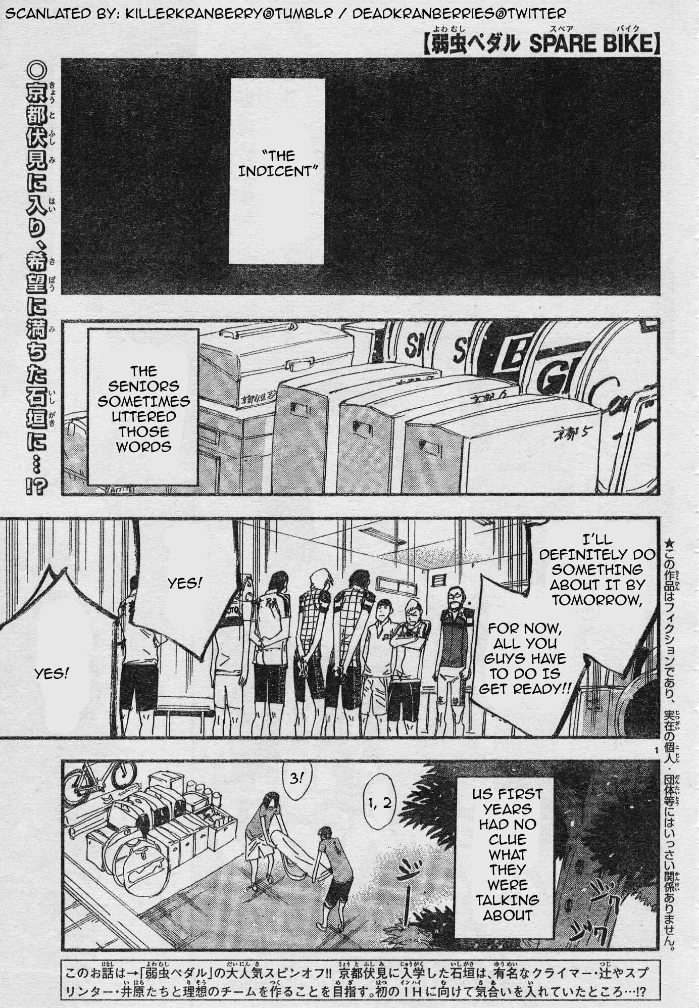 Yowamushi Pedal - Spare Bike Chapter 34 - Page 1