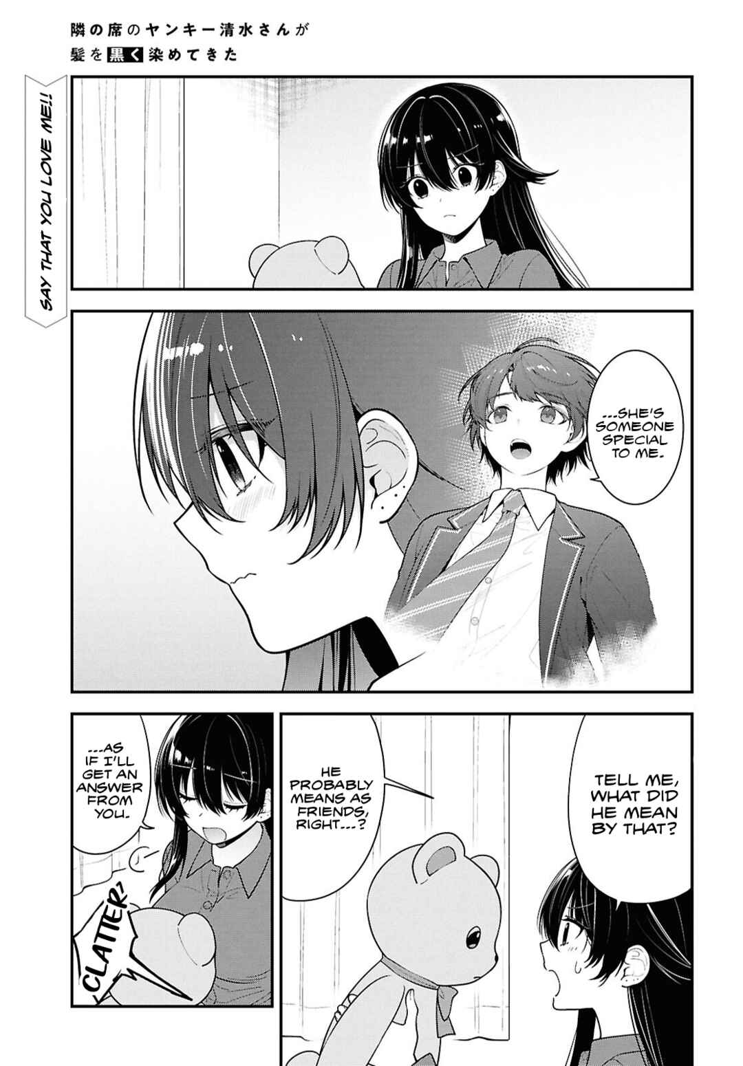 Tonari no Seki no Yankee Shimizu-san ga Kami wo Kuroku Sometekita Chapter 10 - Page 2