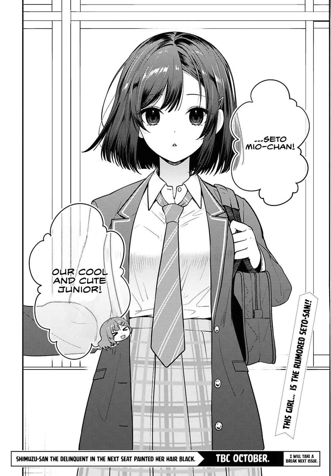 Tonari no Seki no Yankee Shimizu-san ga Kami wo Kuroku Sometekita Chapter 10 - Page 36
