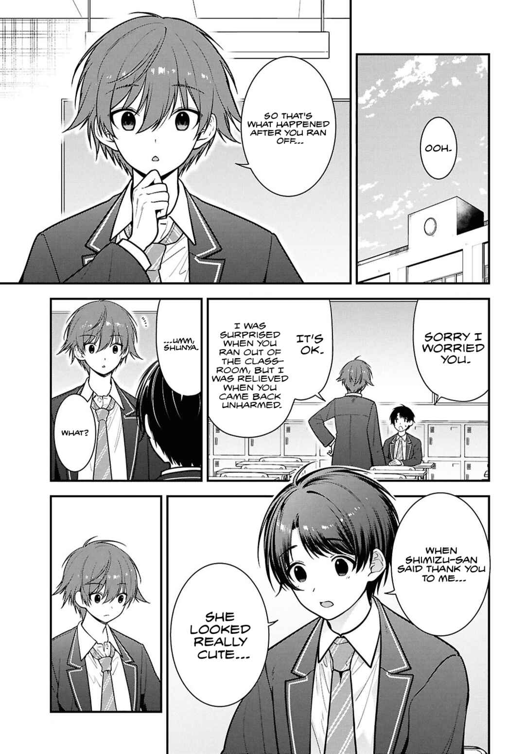 Tonari no Seki no Yankee Shimizu-san ga Kami wo Kuroku Sometekita Chapter 10 - Page 8
