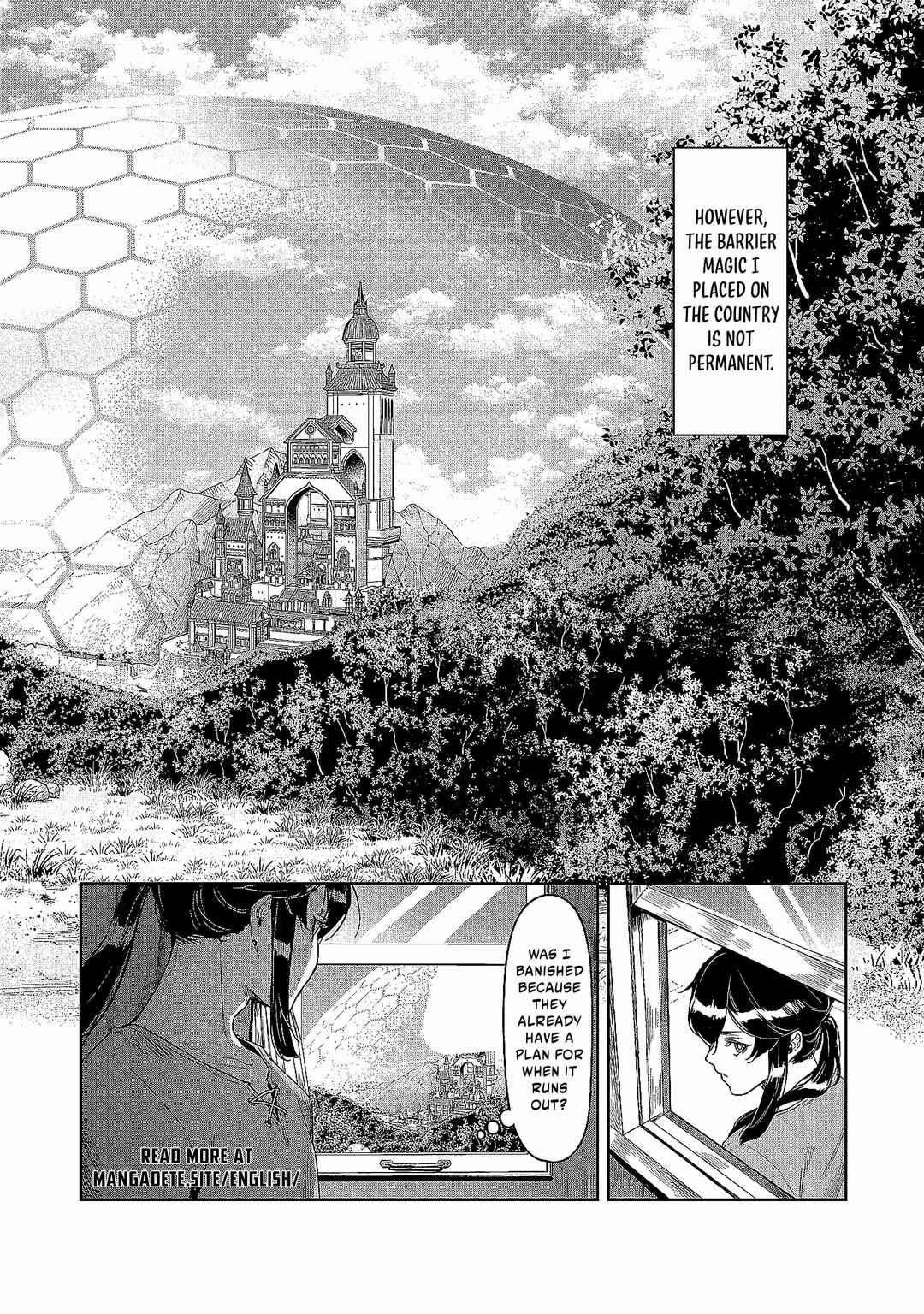 Kuni ni Saikyou no Barrier wo Hattara Heiwa ni Narisugite Tsuihousaremashita ~Ore no Mahou ga Yabasugite, Bijo to Mazoku ni Kakomarerun da ga!?~ Chapter 1 - Page 19
