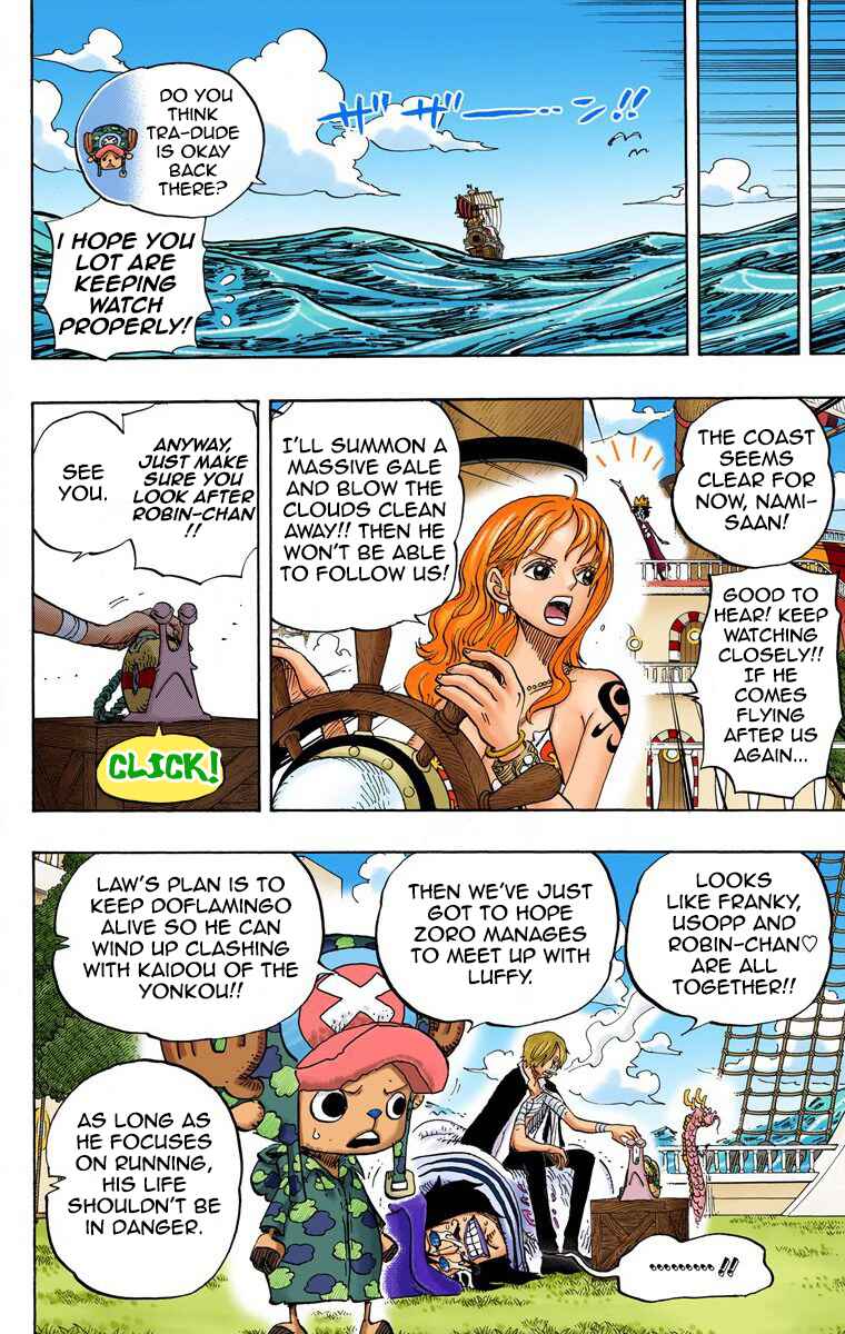 One Piece (Official Colored) Chapter 725 - Page 4