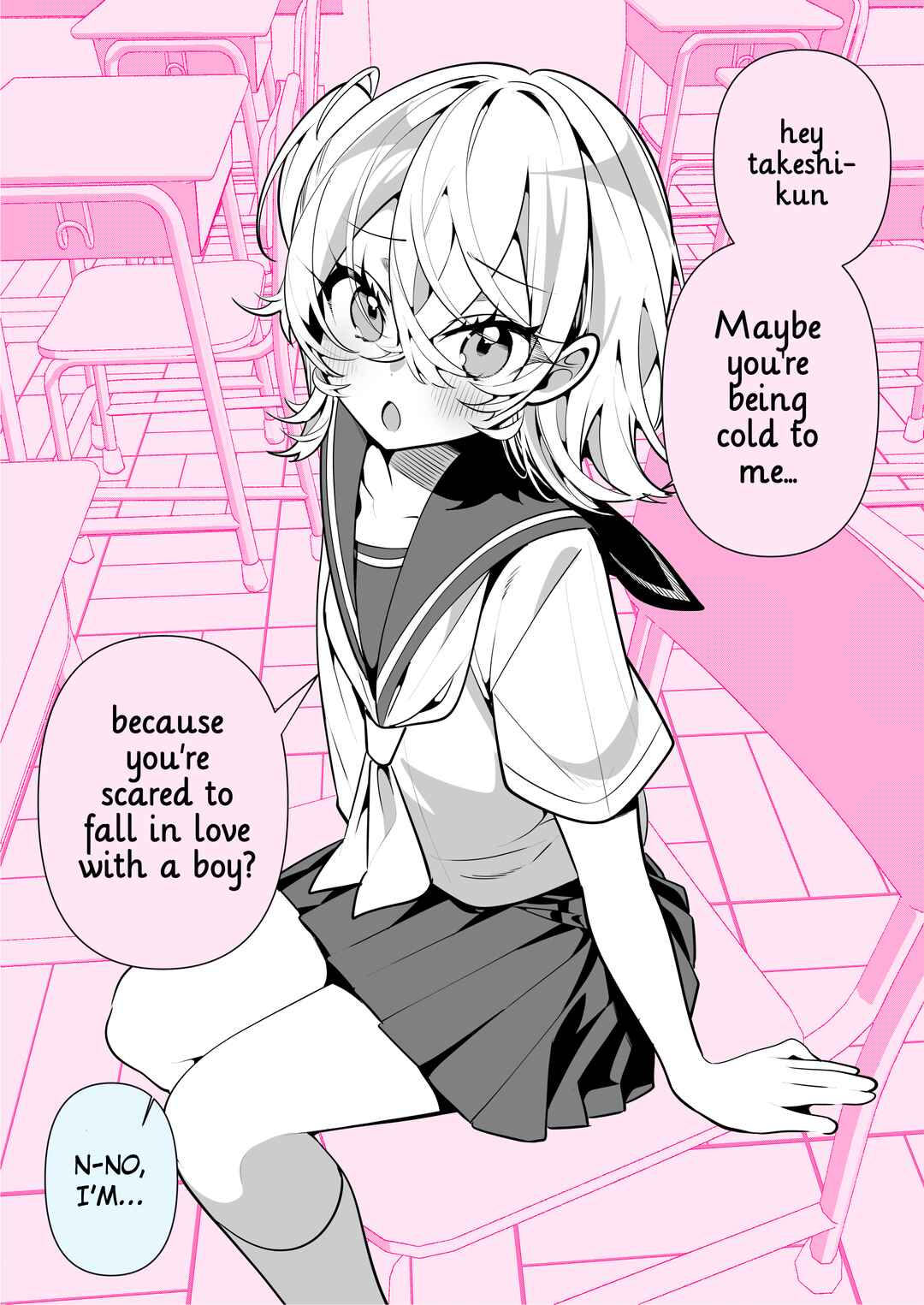 100-nichigo ni Classmate no Seiheki o Kuruwaseru, Otoko no Ko Tenkousei ♡ Chapter 23 - Page 1