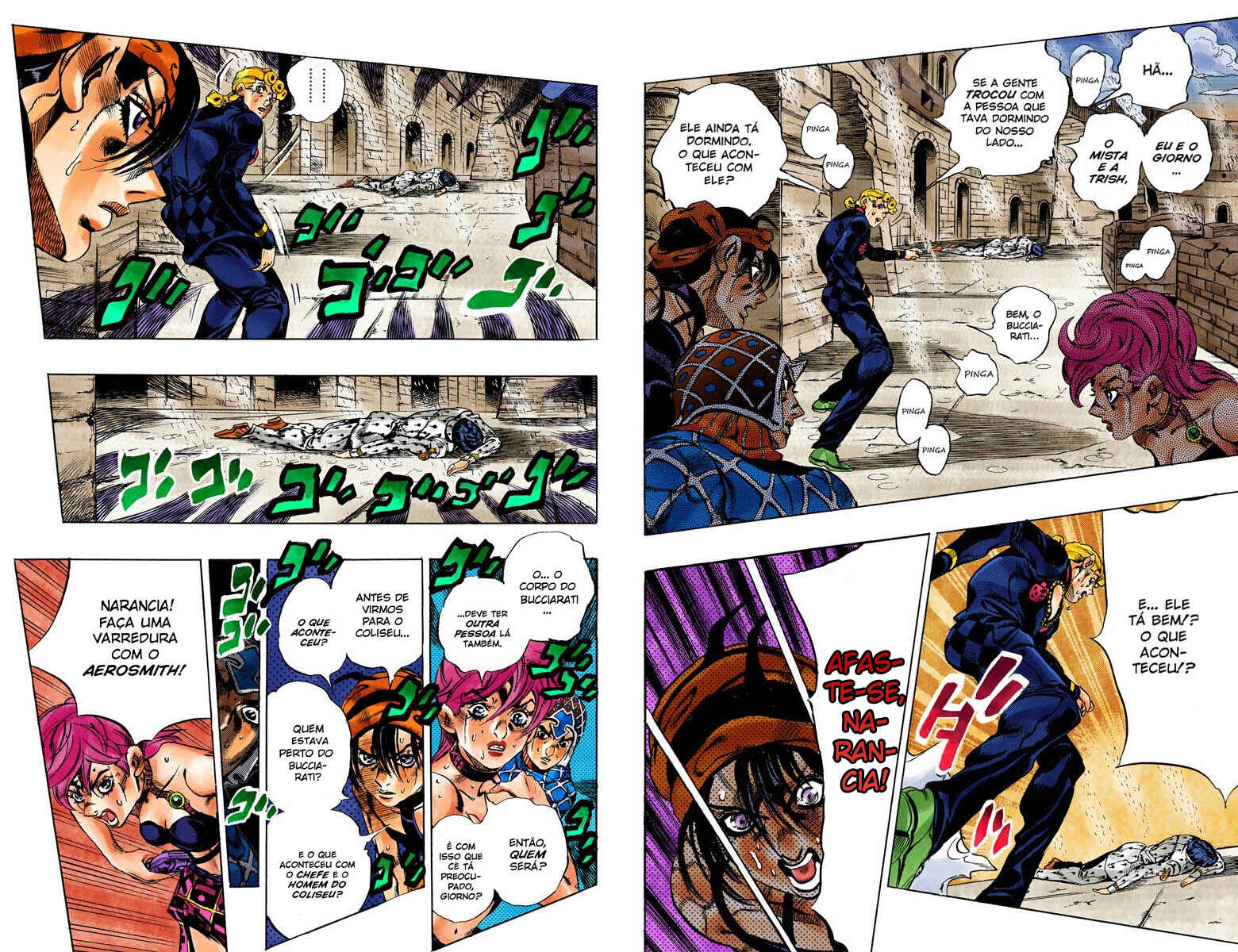 JoJo no Kimyou na Bouken: Part 5 - Ougon no Kaze Color-ban Chapter 134 - Page 4
