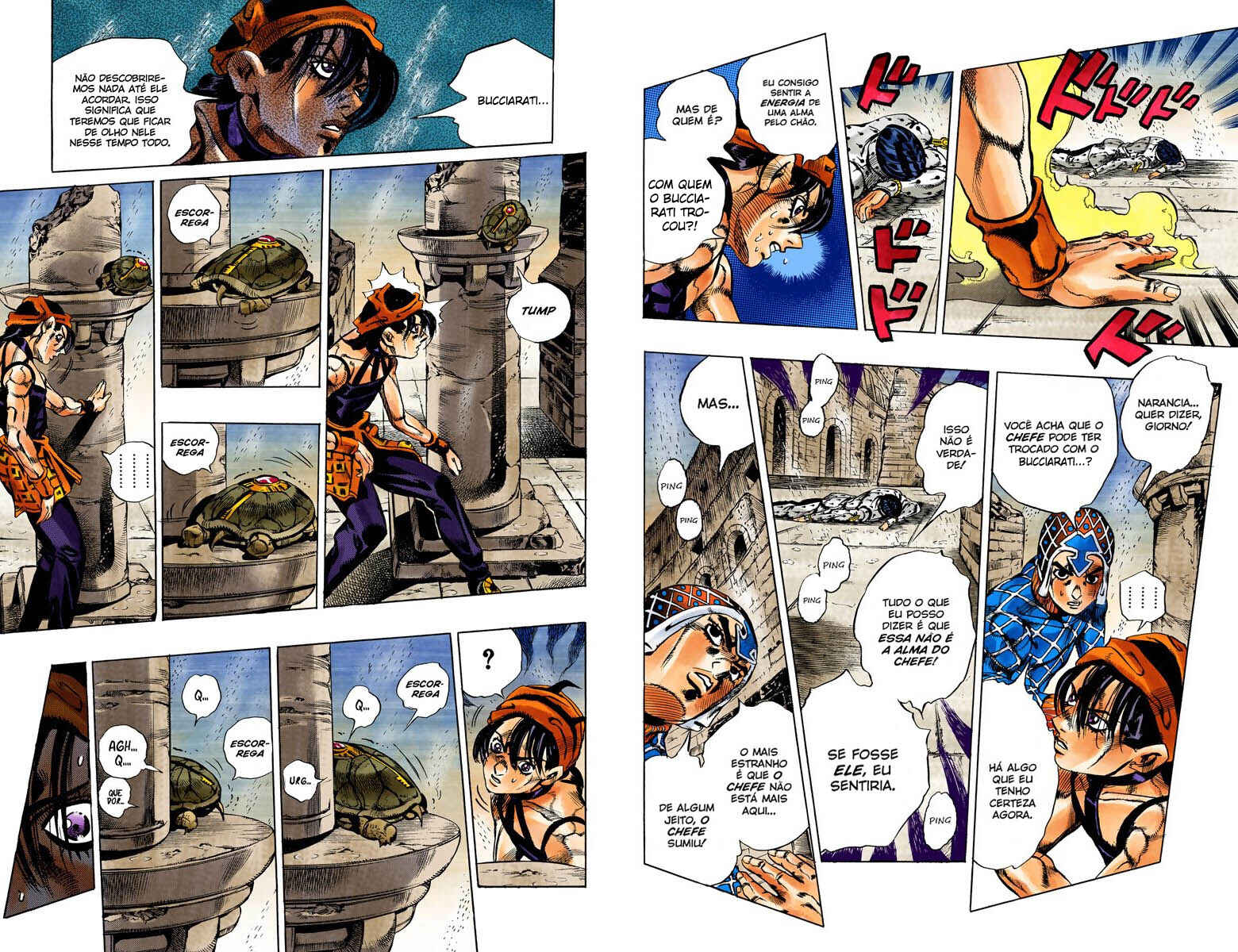 JoJo no Kimyou na Bouken: Part 5 - Ougon no Kaze Color-ban Chapter 134 - Page 8