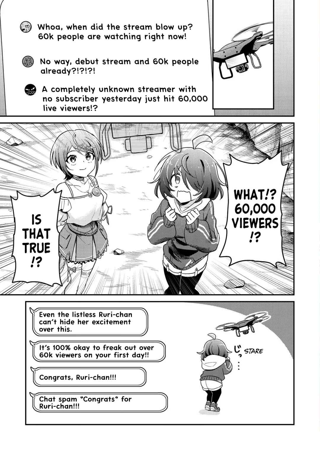 [Hihou] Komyuryoku 0 Otaku Shoujo, Dragon wo One Punch de Shizumete Yuumei Haishinsha wo Tasuketara Fuhon'i Buzz ga Tomaranai Chapter 5 - Page 2