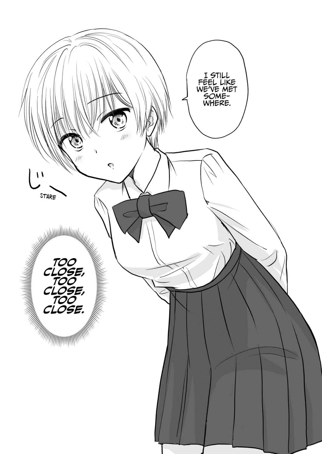 The Charismatic Cat Café Manager (who dresses as a guy) and the Frequent Customer (who dresses as a) Lady Chapter 1.5 - Page 1