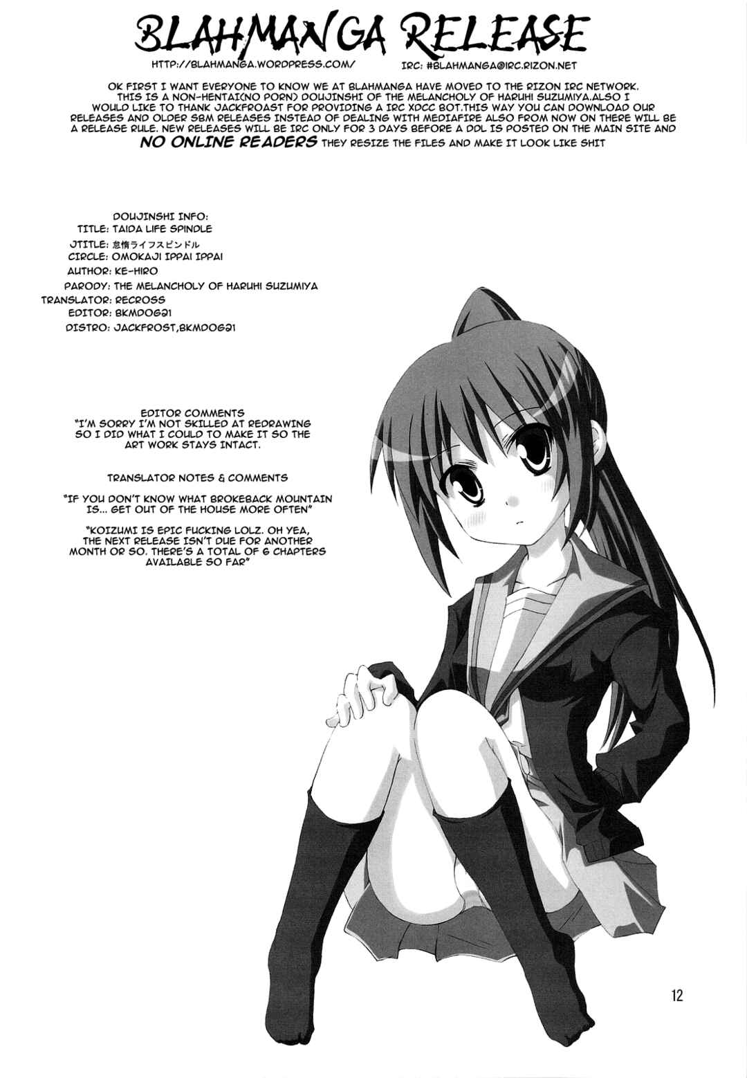 Suzumiya Haruhi no Yuuutsu dj - Taida Life Spindle Chapter ? - Page 29