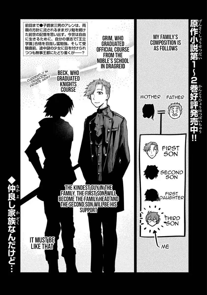 Ken to Mahou to Gakureki Shakai ~Zense wa Gariben Datta Ore ga, Konse wa Kazemakase de Jiyuu ni Ikitai~ Chapter 4 - Page 1
