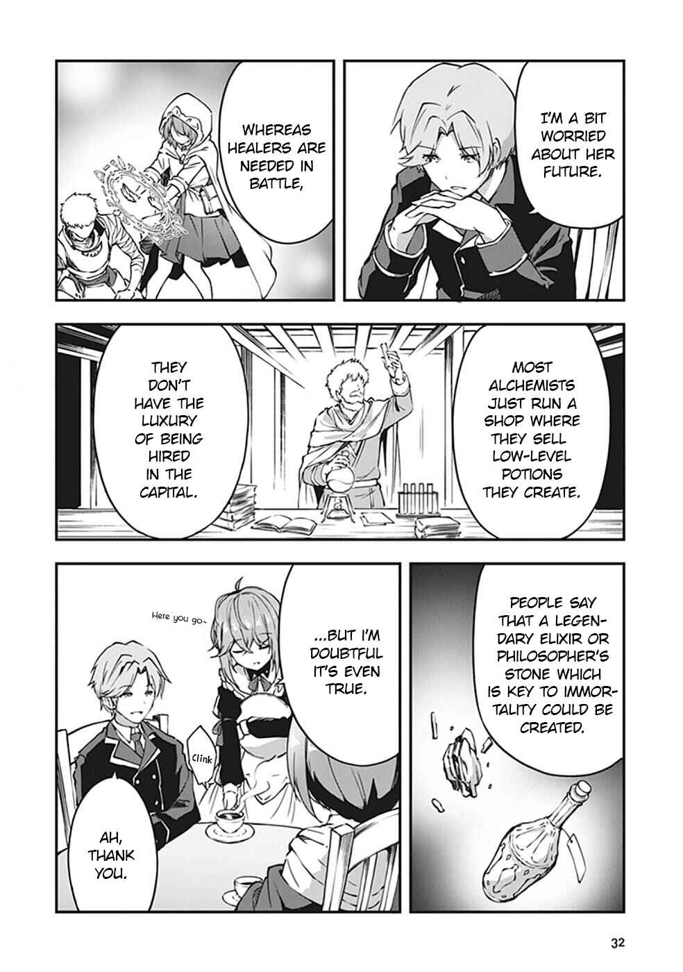 Outo no Hazure no Renkinjutsushi ~Hazure Shokugyou Datta node, Nonbiri Omise Keiei Shimasu~ Chapter 1 - Page 34