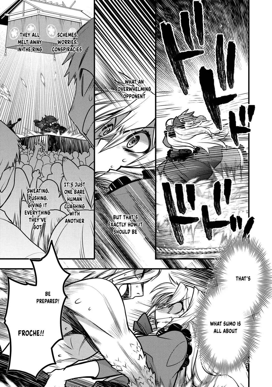 Oozumou Reijou ~Seijo ni Hirateuchi wo Kuratta Shunkan Sumou Budatta Zense wo Omoidashita Akuyaku Reijou no Watashi wa sute Neko Ouji ni Chanko wo Furumaitai Haadosukoidosukoi~ Chapter 13 - Page 34