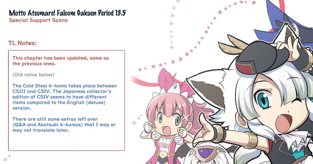 Motto Atsumare! Falcom Gakuen Chapter 13.5 - Page 1