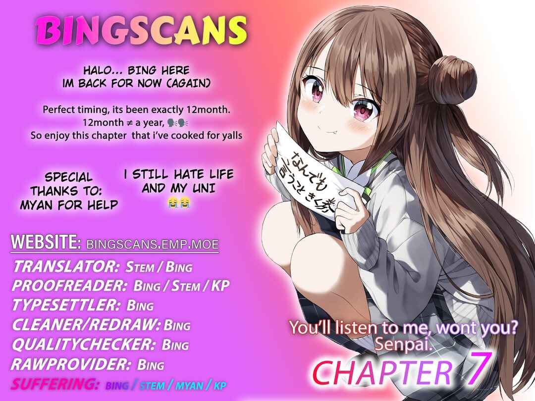 Kiite kuremasu yo ne? Senpai Chapter 7 - Page 1