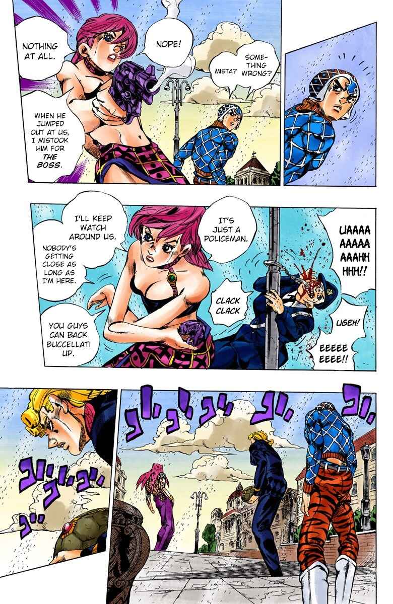 JoJo no Kimyou na Bouken: Part 5 - Ougon no Kaze Color-ban Chapter 139 - Page 8