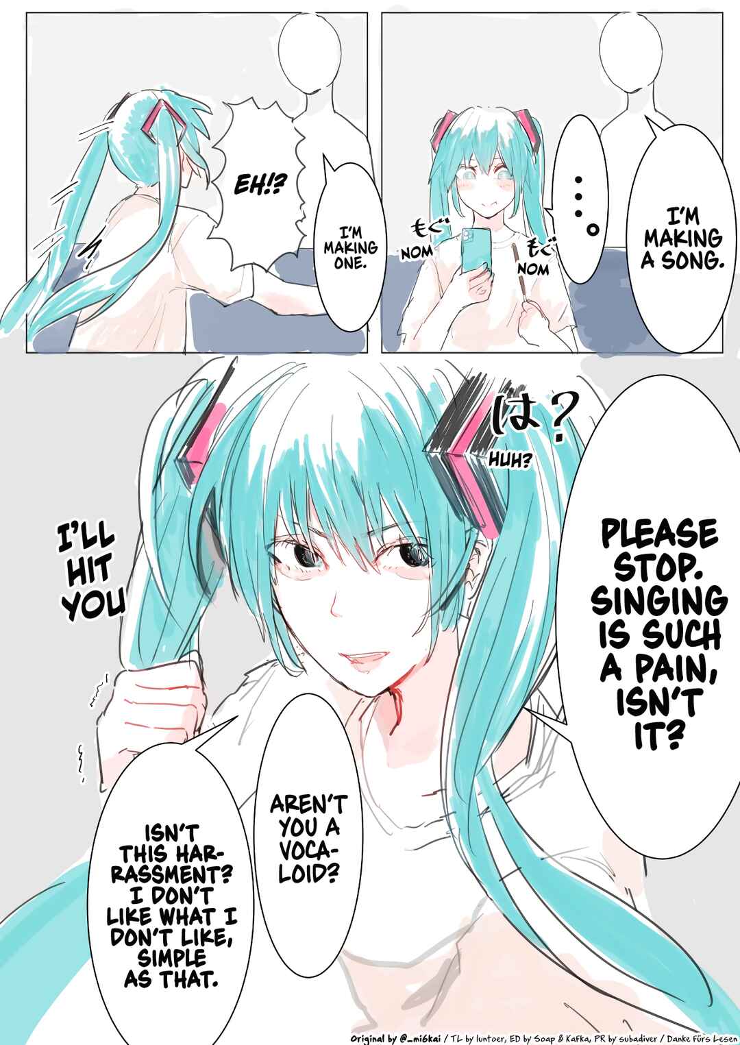 VOCALOID - The Daily Life of Master & Hatsune Miku (Doujinshi) Chapter 5 - Page 1