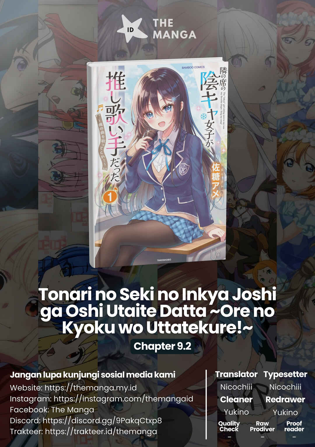 Tonari no Seki no Inkya Joshi ga Oshi Utaite Datta ~Ore no Kyoku o Uttatekure!~ Chapter 9.2 - Page 1