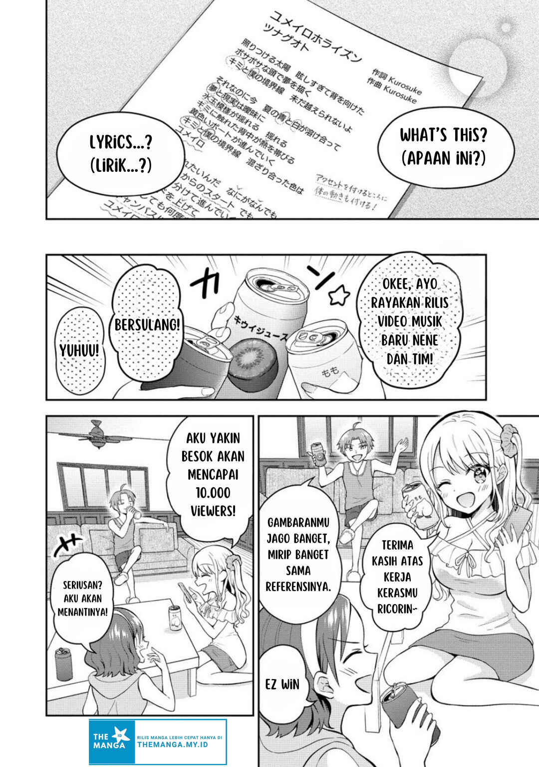 Tonari no Seki no Inkya Joshi ga Oshi Utaite Datta ~Ore no Kyoku o Uttatekure!~ Chapter 9.2 - Page 4