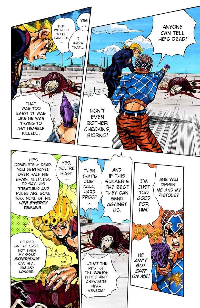 JoJo no Kimyou na Bouken: Part 5 - Ougon no Kaze Color-ban Chapter 94 - Page 4