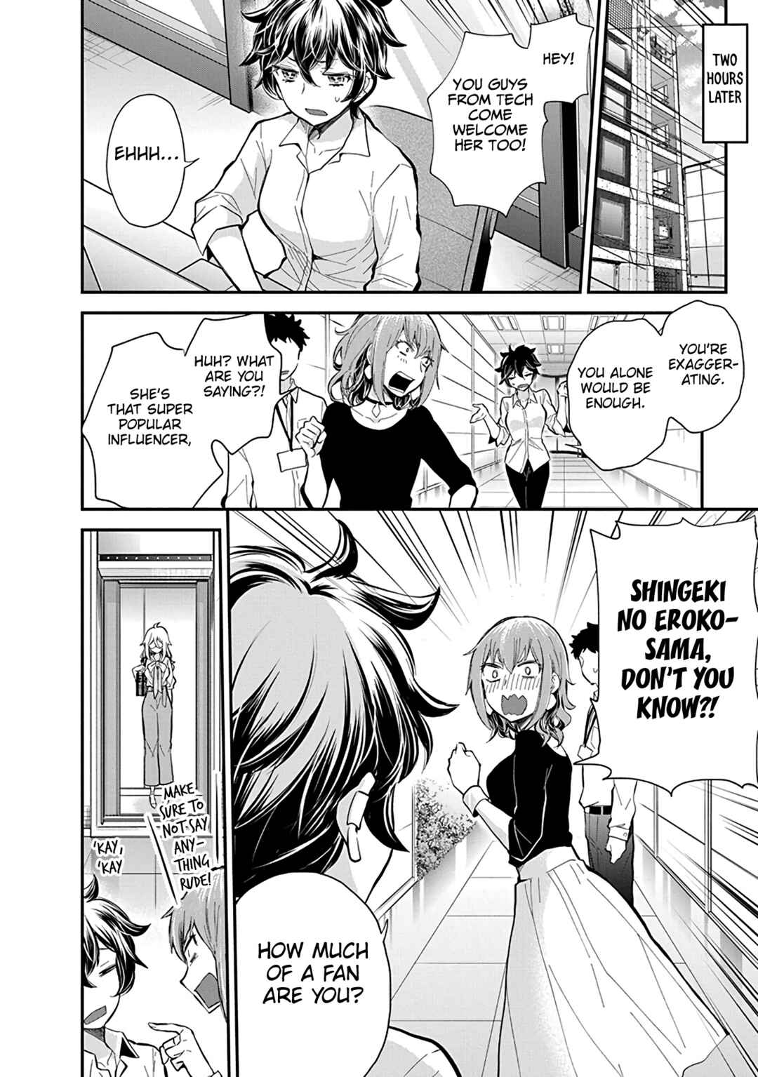 Shingeki no Eroko-san: Hen na Oneesan wa Danshi Kousei to Nakayoku Naritai Chapter 47 - Page 9