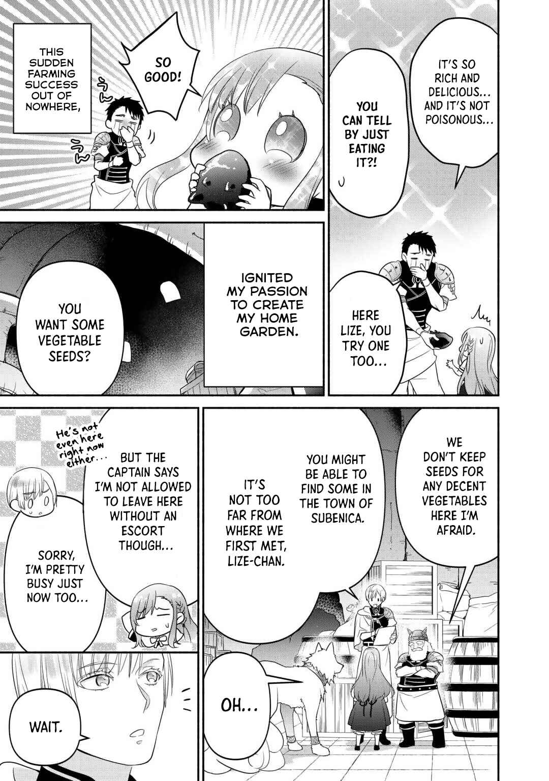 Tensei Youjo.: Shinjuu to Ouji to, Saikyou no Oji-san Youhei-dan no Naka de Ikiru Chapter 15 - Page 22