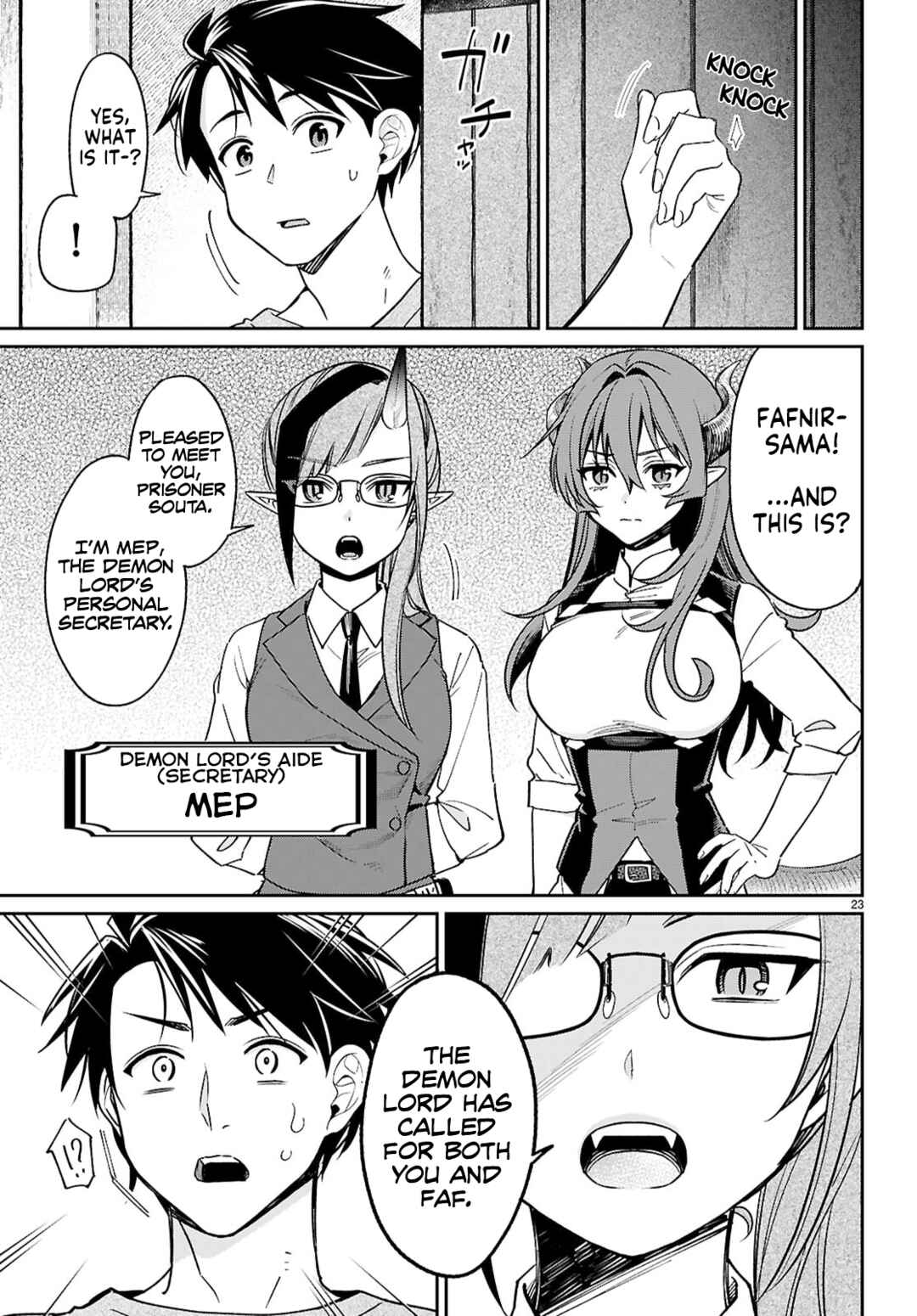 Shounin Skill de Maoujou no Kouryaku o Mezasu: Isekai Ten'i Shita node Saikyou Item to Talk-jutsu de Ikinuku koto ni shita Chapter 6 - Page 23