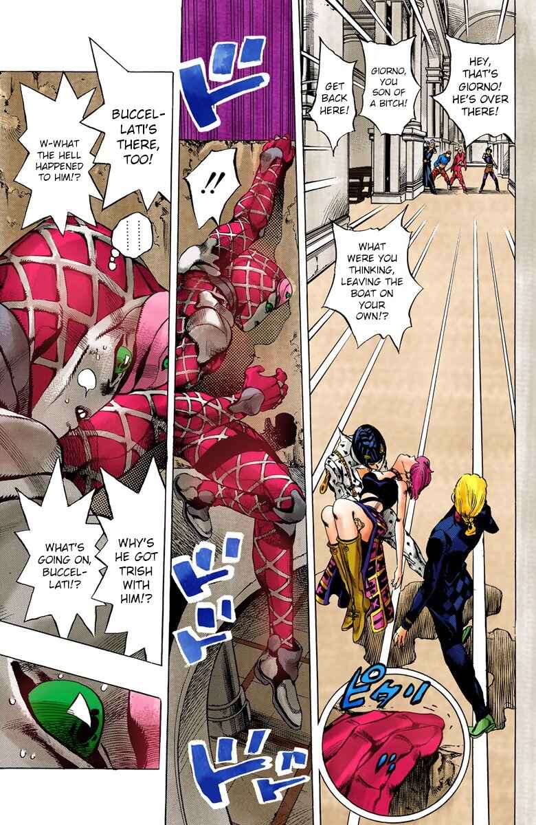 JoJo no Kimyou na Bouken: Part 5 - Ougon no Kaze Color-ban Chapter 83 - Page 12