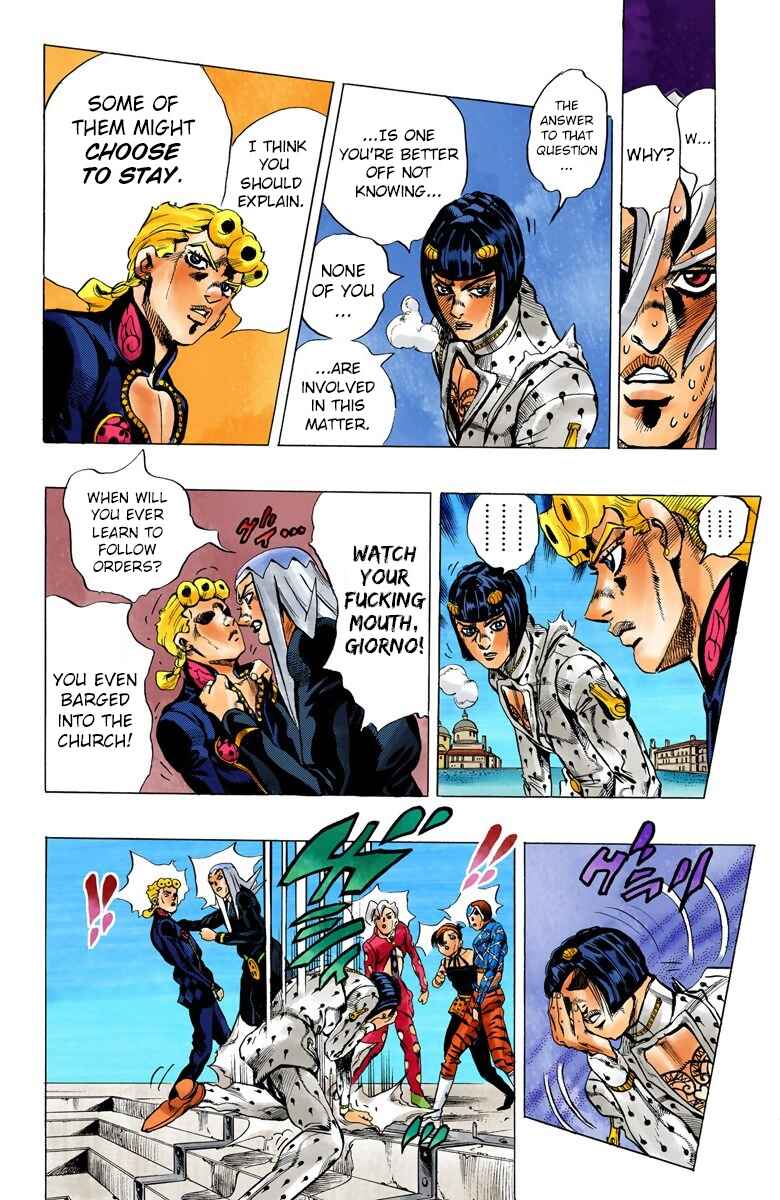 JoJo no Kimyou na Bouken: Part 5 - Ougon no Kaze Color-ban Chapter 83 - Page 17