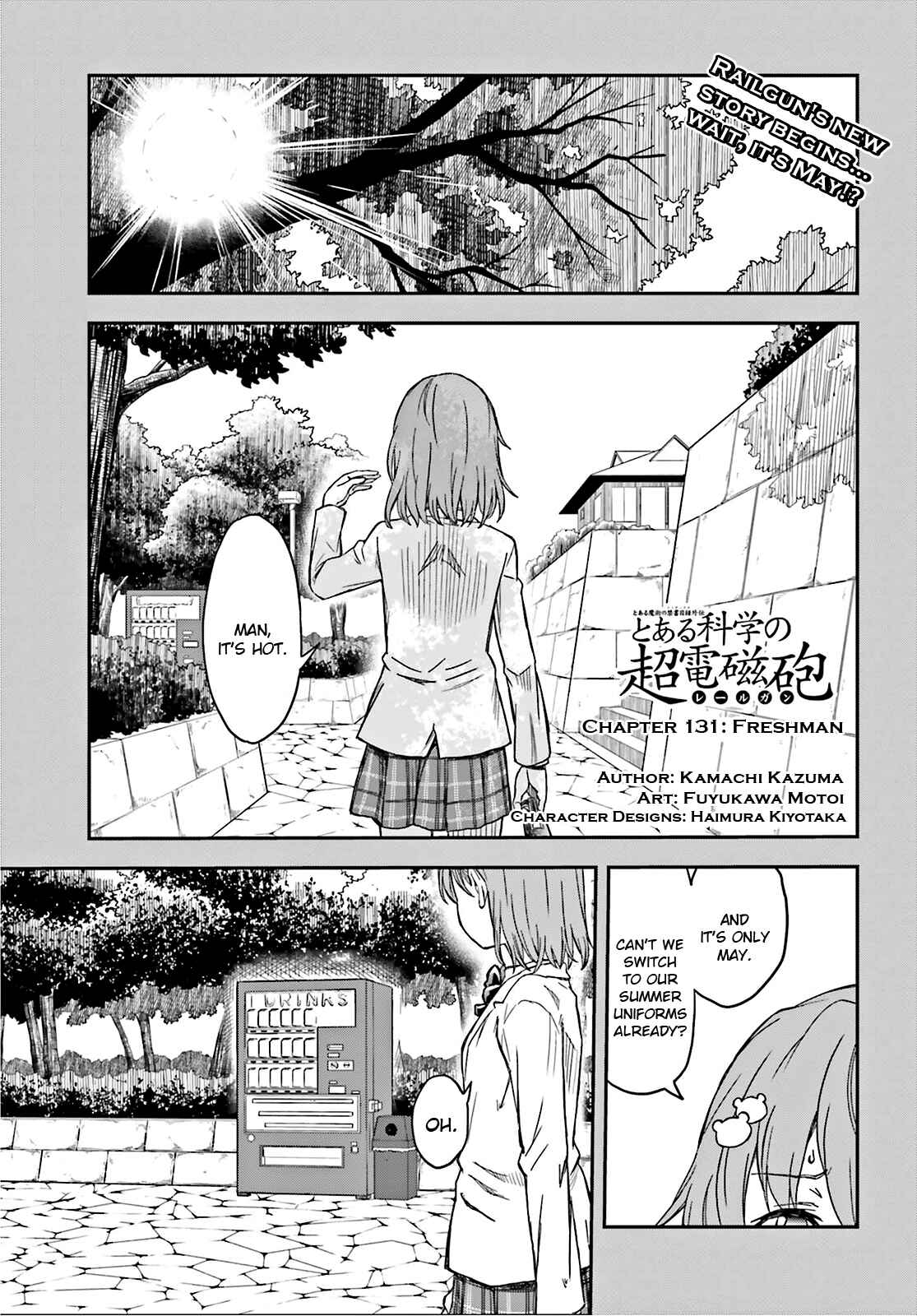 Toaru Majutsu no Index Gaiden: Toaru Kagaku no Railgun Chapter 131 - Page 1
