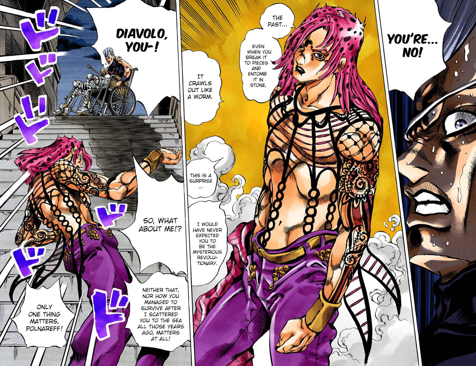 JoJo no Kimyou na Bouken: Part 5 - Ougon no Kaze Color-ban Chapter 131 - Page 8