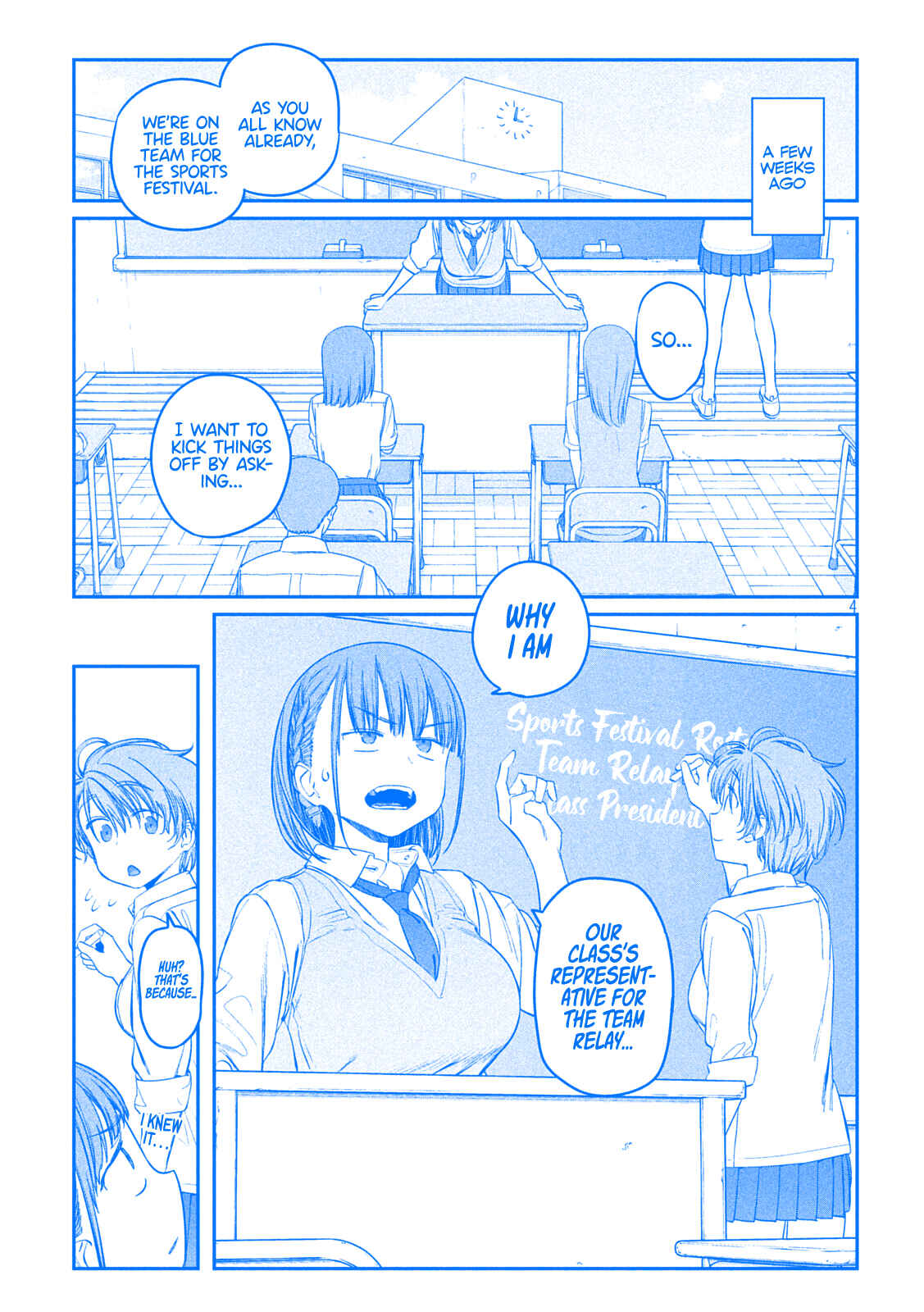 Getsuyoubi no Tawawa (Blue) (Fan Colored) Chapter 44 - Page 4