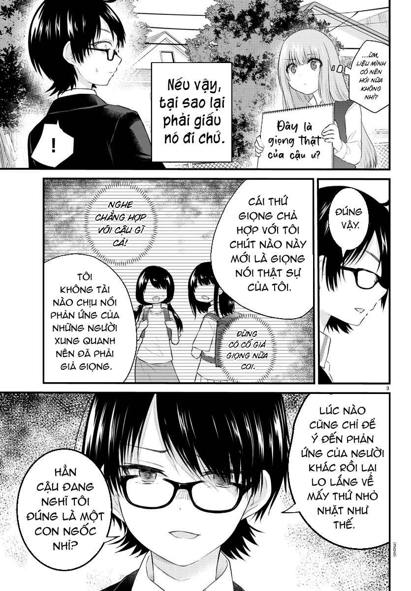 Koe ga dasenai Shoujo wa "Kanojo ga Yasashisugiru" to Omotte iru Chapter 44 - Page 3