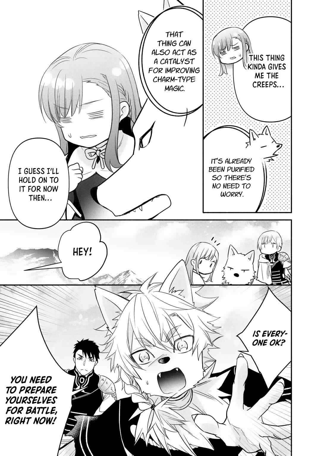 Tensei Youjo.: Shinjuu to Ouji to, Saikyou no Oji-san Youhei-dan no Naka de Ikiru Chapter 22 - Page 23