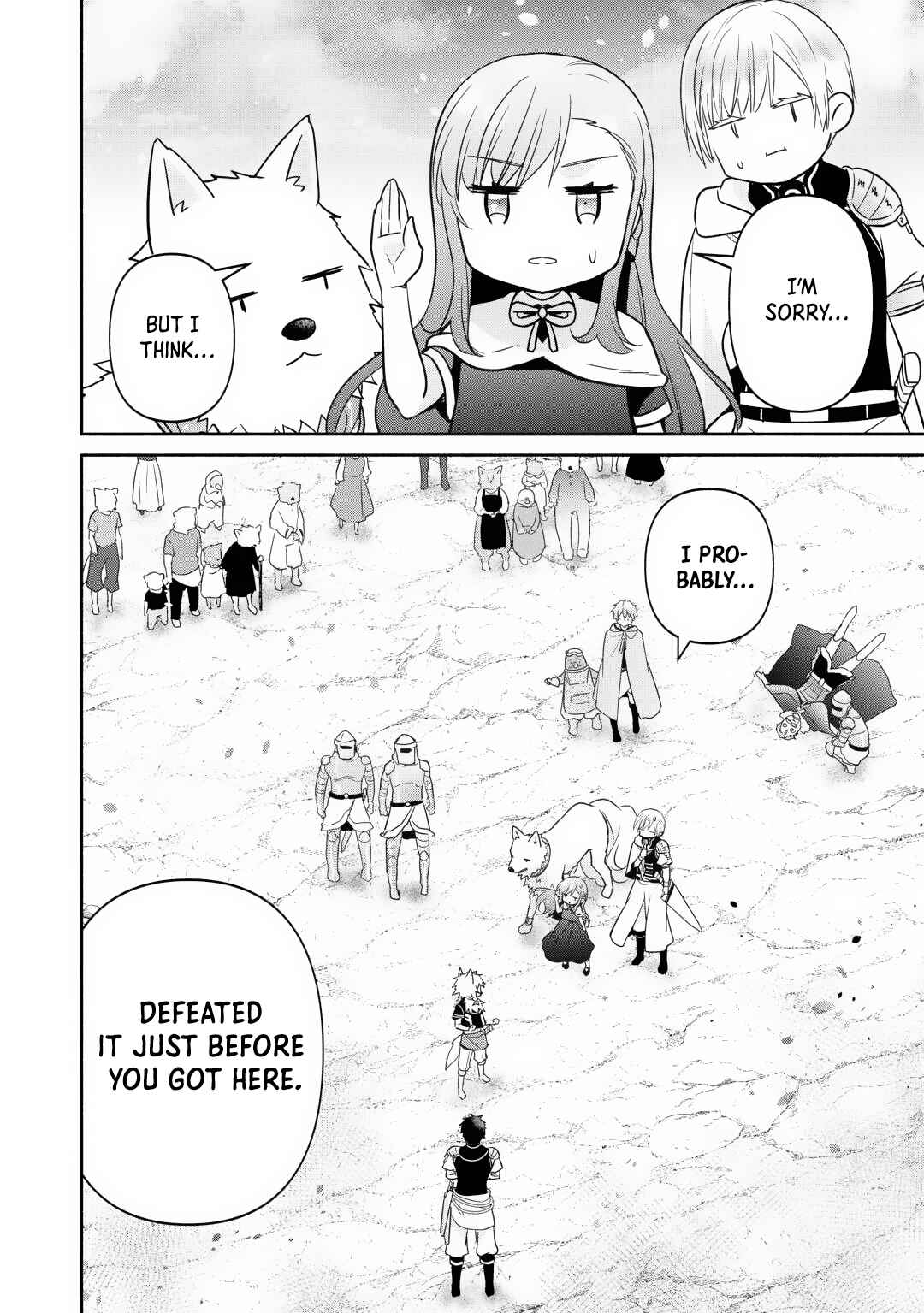Tensei Youjo.: Shinjuu to Ouji to, Saikyou no Oji-san Youhei-dan no Naka de Ikiru Chapter 22 - Page 28