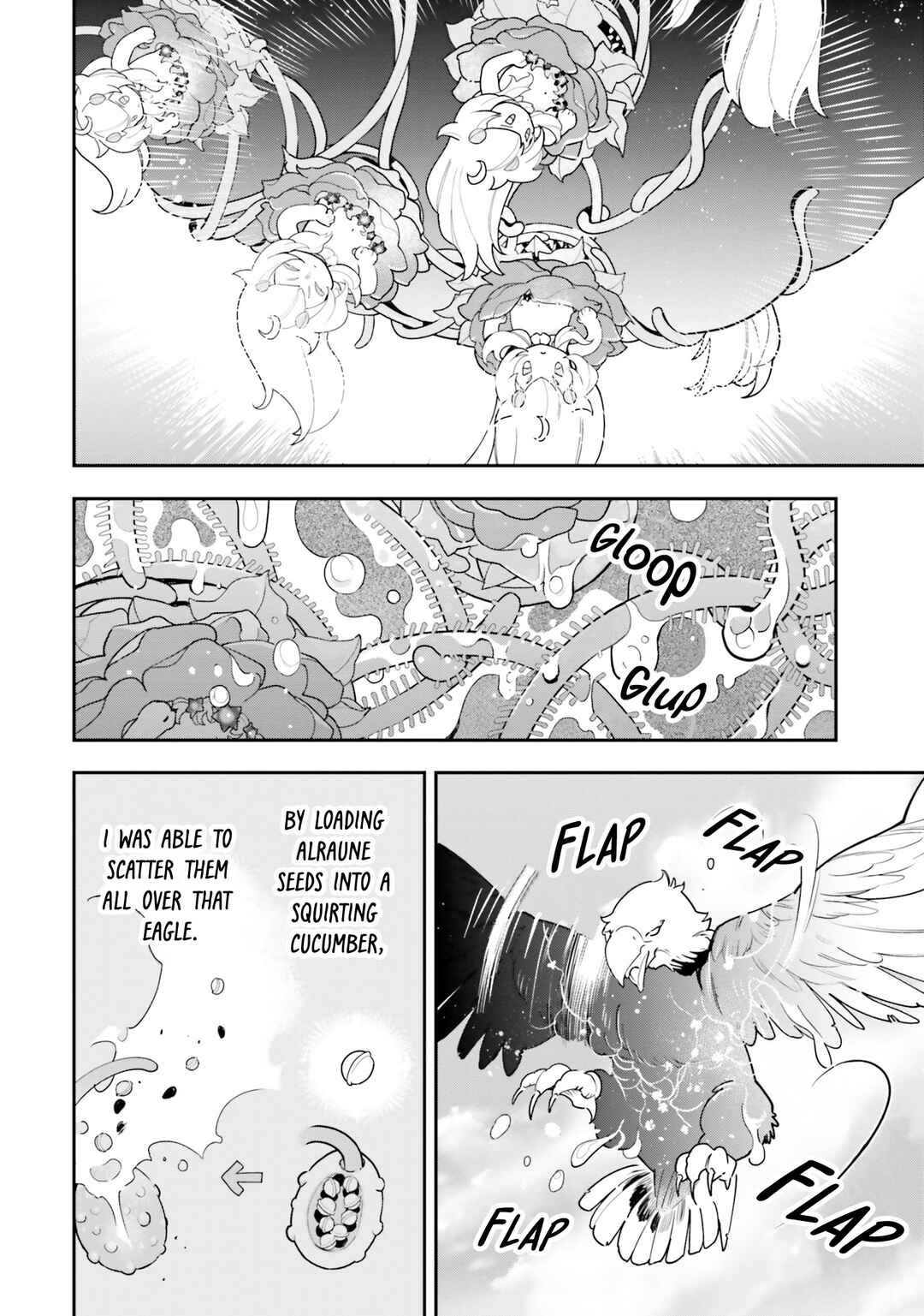 Shokubutsu Monster Musume Nikki: Seijo datta Watashi ga Uragirareta Hate ni Alraune ni Tensei Shite Shimatta node, kore kara wa Kougousei o Shinagara Shizuka ni Shokubutsu Life o Sugoshimasu Chapter 24 - Page 19