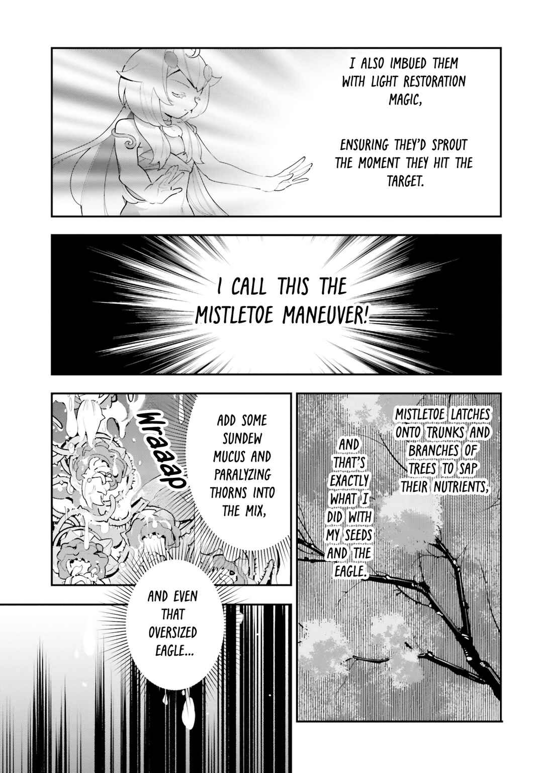Shokubutsu Monster Musume Nikki: Seijo datta Watashi ga Uragirareta Hate ni Alraune ni Tensei Shite Shimatta node, kore kara wa Kougousei o Shinagara Shizuka ni Shokubutsu Life o Sugoshimasu Chapter 24 - Page 20
