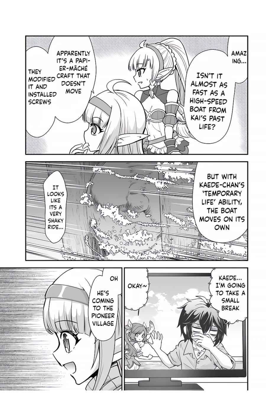 Tenohira Kaitaku Mura de Isekai Kenkokuki ~Fueteku Yome-tachi to Nonbiri Mujintou Life~ Chapter 38 - Page 4