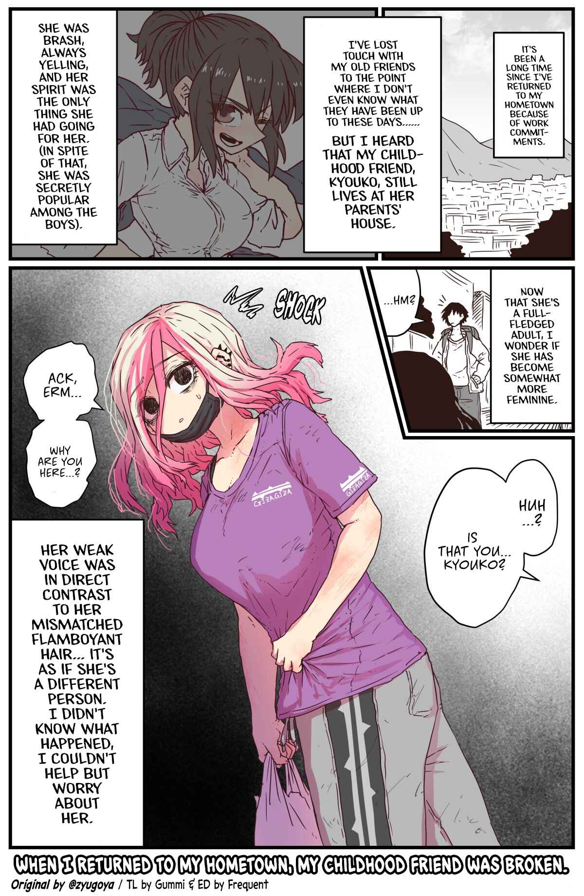 Jimoto ni Kaettekitara Osananajimi ga Kowareteta Chapter 1 - Page 1