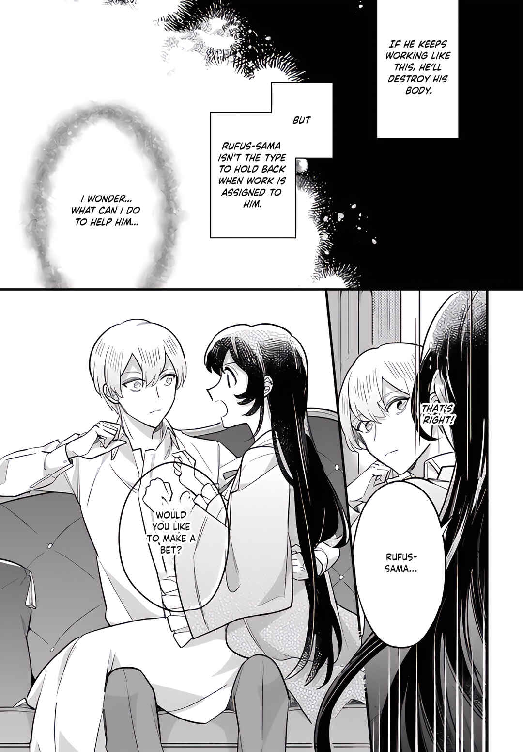 Yowaki MAX Reijou nanoni, Ratsuwan Konyakusha-sama no Kake ni Notte Shimatta Chapter 21 - Page 30