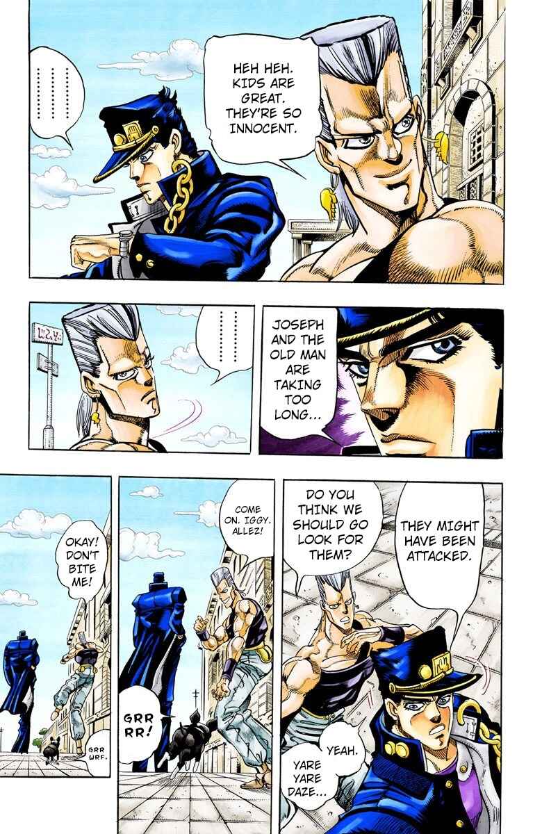 JoJo no Kimyou na Bouken: Part 3 - Stardust Crusaders Color-ban Chapter 91 - Page 13