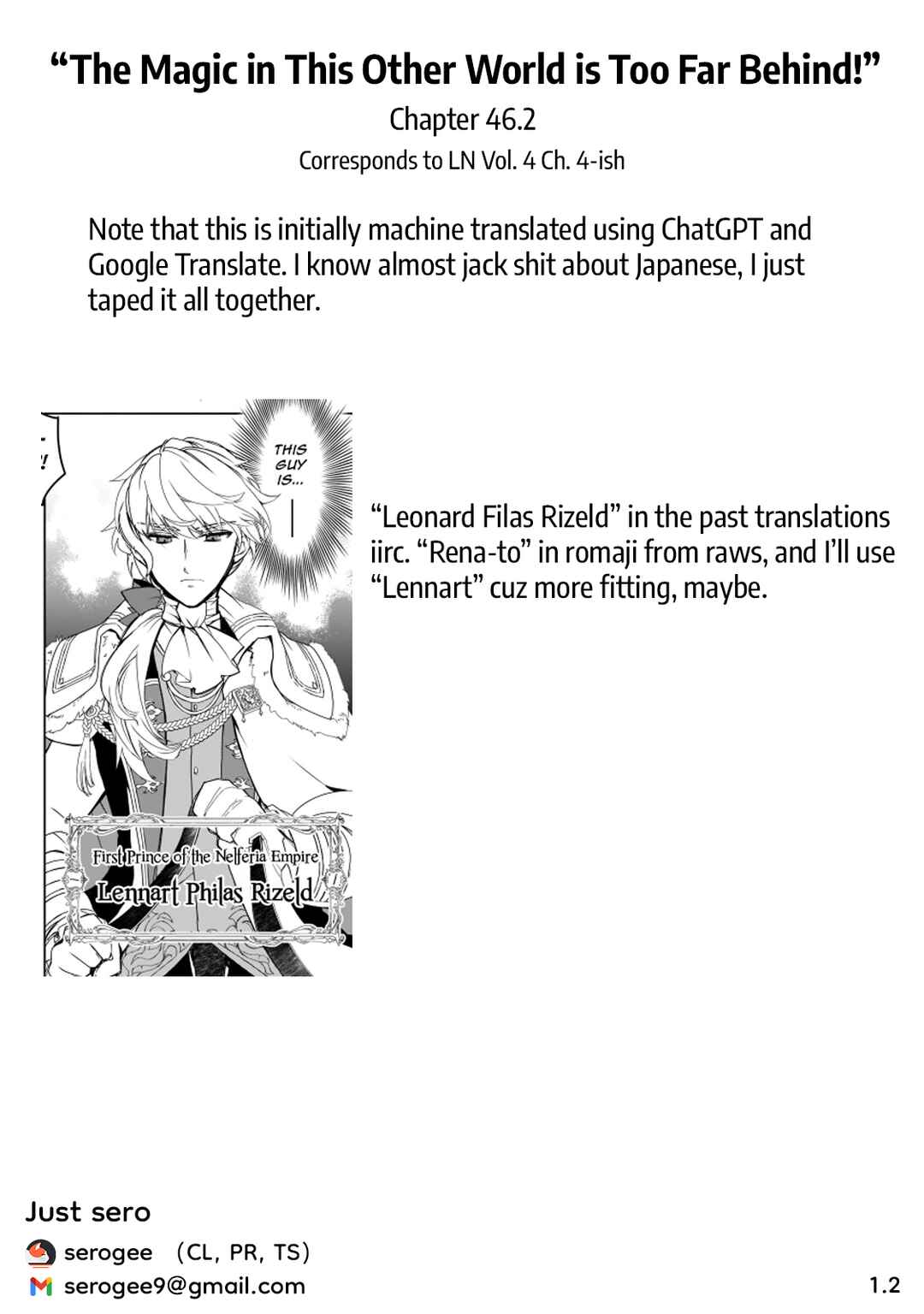The Magic in this Other World is Too Far Behind! Chapter 46.2 - Page 12