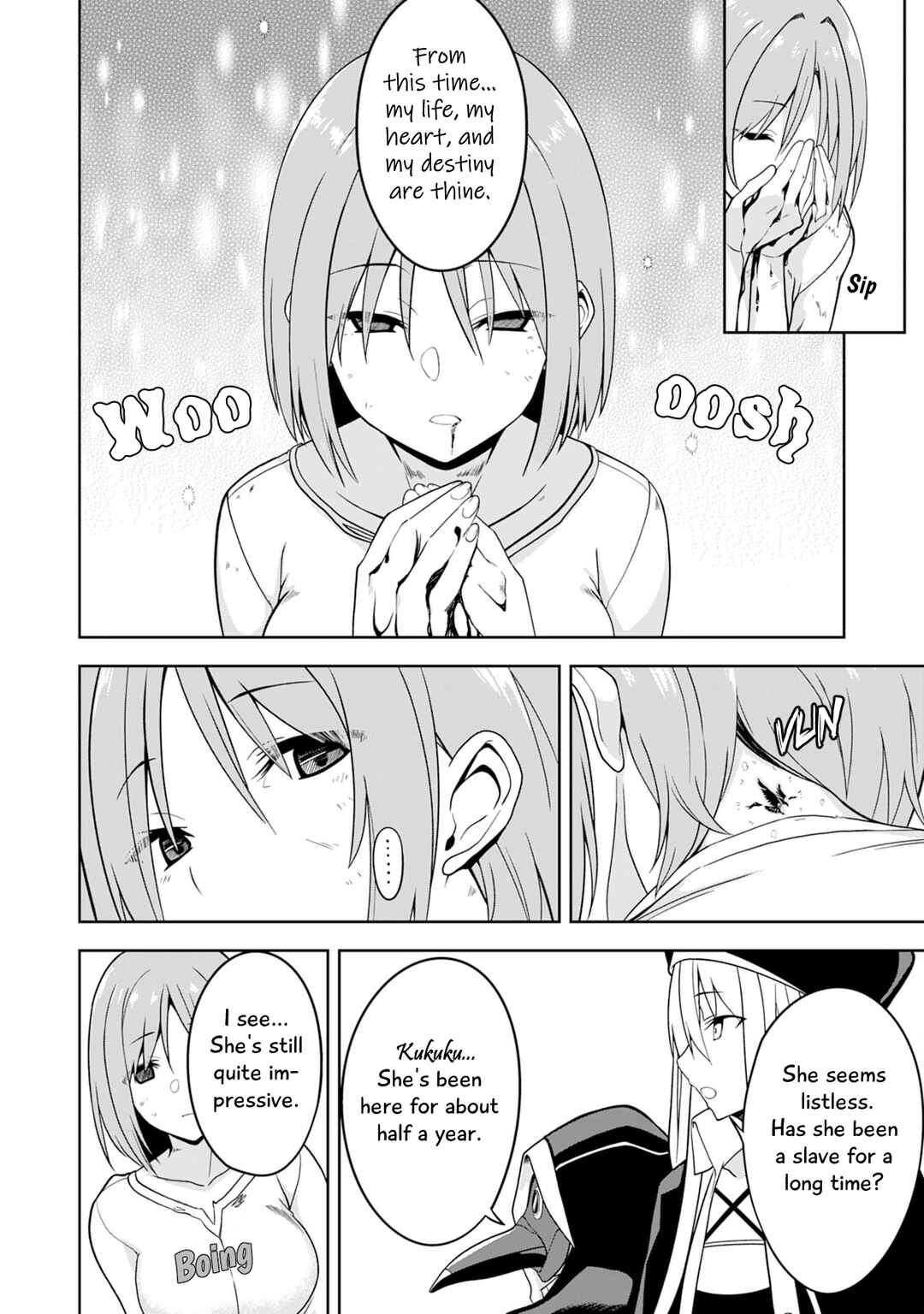 Eroi Koto Suru Tame ni Kyonyuu Bishoujo Dorei wo Katta Hazu ga, Oshishou-sama to Shitawa Rete Omotta Toori ni Ikanaku Naru Hanashi Chapter 1 - Page 12