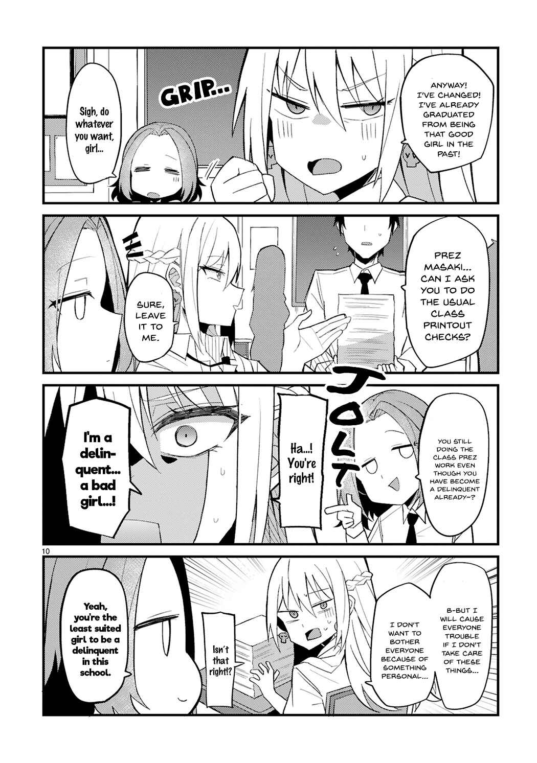 Iinchou Desu ga Furyou ni Naru Hodo Koi Shitemasu! Chapter 1 - Page 10