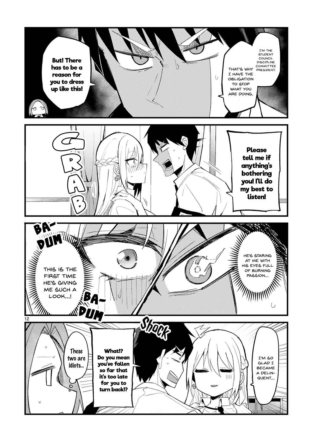 Iinchou Desu ga Furyou ni Naru Hodo Koi Shitemasu! Chapter 1 - Page 12