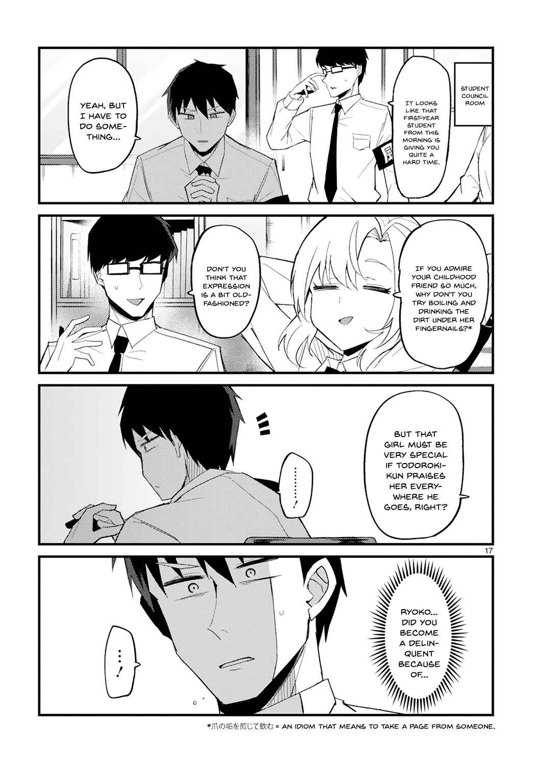 Iinchou Desu ga Furyou ni Naru Hodo Koi Shitemasu! Chapter 1 - Page 17
