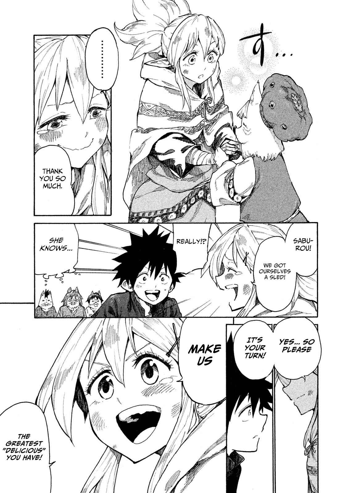 Mazumeshi Elf to Yuuboku gurashi Chapter 7 - Page 32