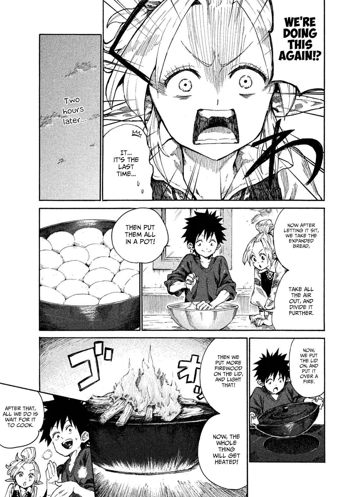 Mazumeshi Elf to Yuuboku gurashi Chapter 7 - Page 38