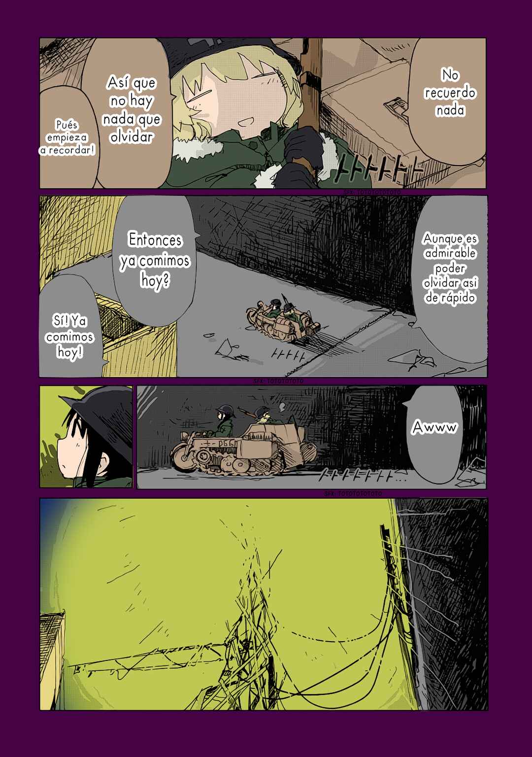 Shoujo Shuumatsu Ryokou (Fan Colored) Chapter 33 - Page 4